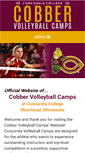 Mobile Screenshot of cobbervolleyballcamps.com